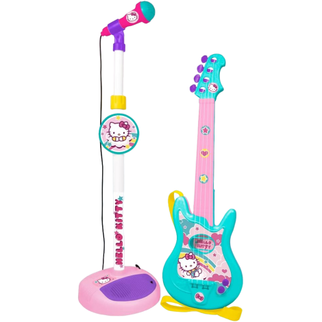 Set Chitară și Microfon Hello Kitty Reig