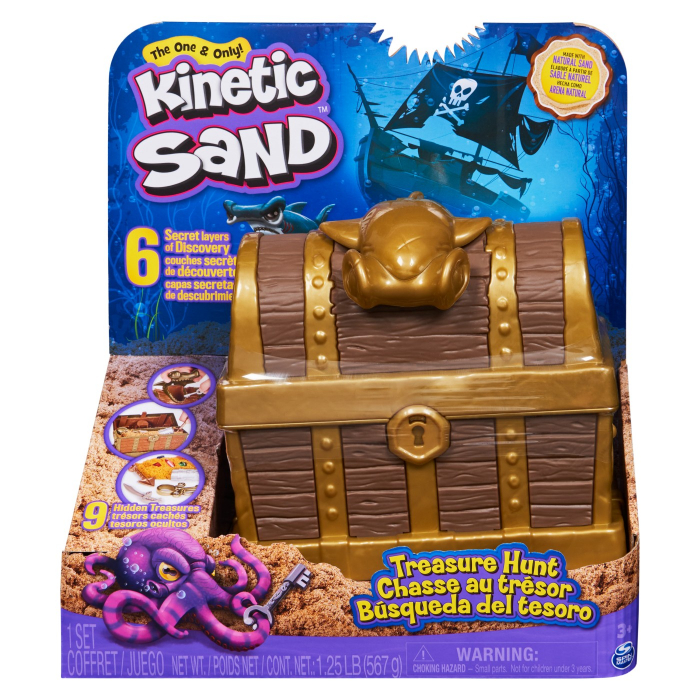 Kinetic Sand Cutia de Comori - Aventură și Descoperire