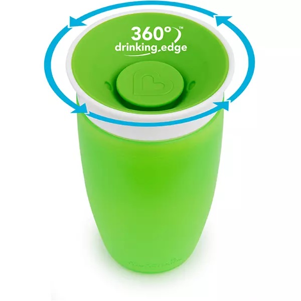 Cana Munchkin 360 Green, 296ml, Antiscurgere
