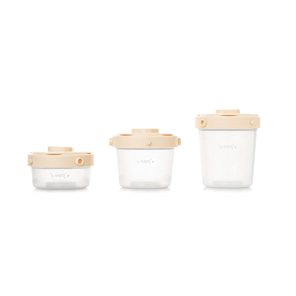 Set 3 Caserole Saro Baby pentru Alimente Bebe