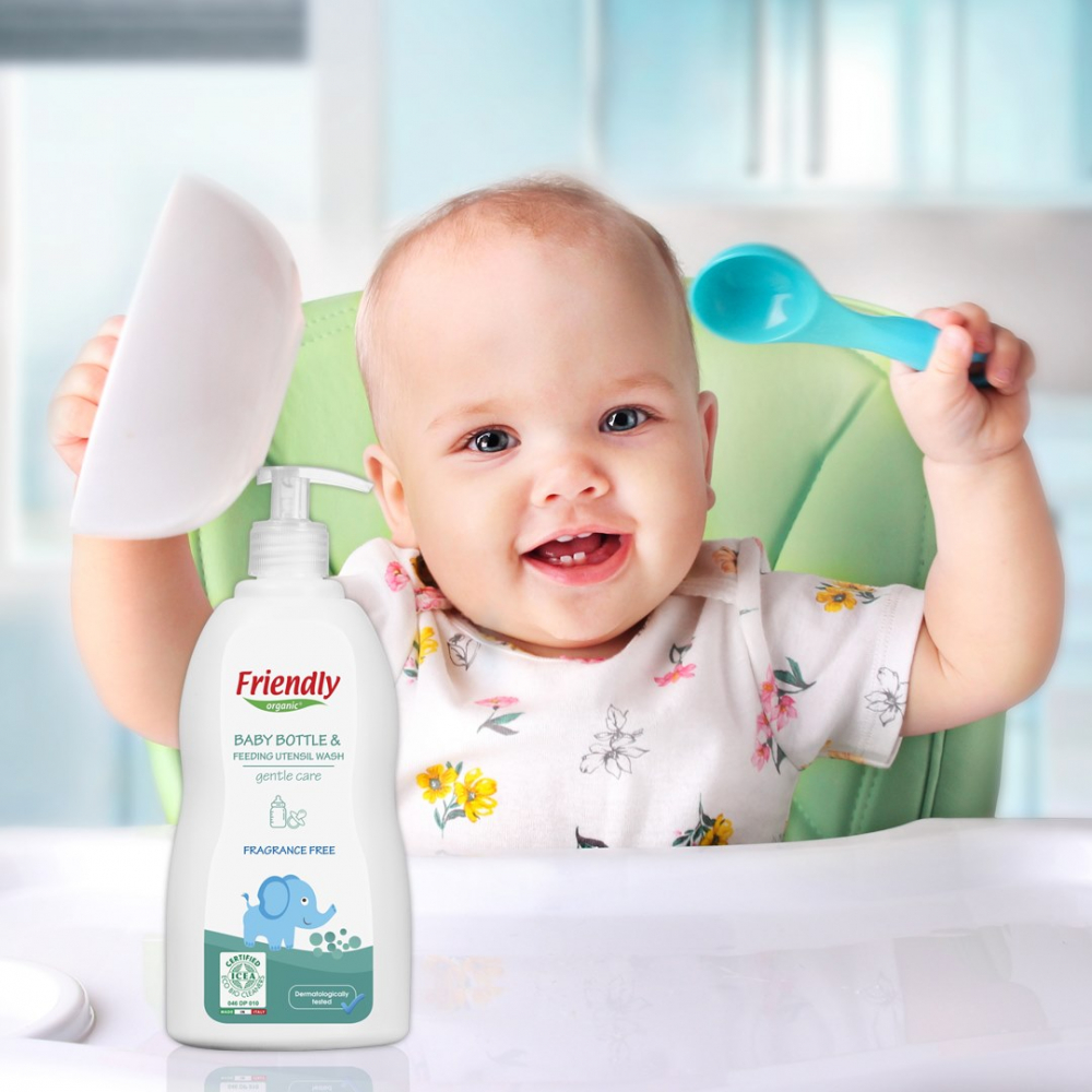 Detergent Vase Fără Miros Friendly Organic 300ml - imagine 3