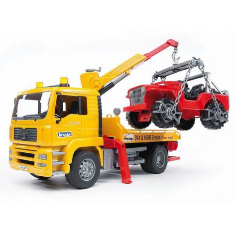 Bruder Camion Tractare MAN TGA + Jucărie Teren - imagine 8