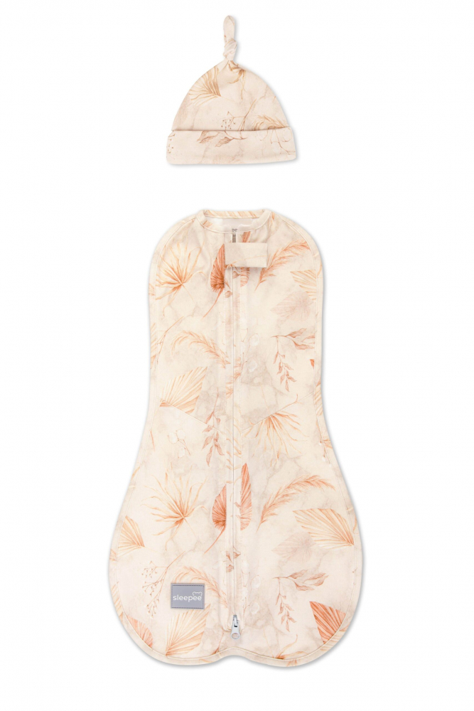 Sac Swaddle Nou-Nascut + Caciulita Nor Pufos - imagine 2