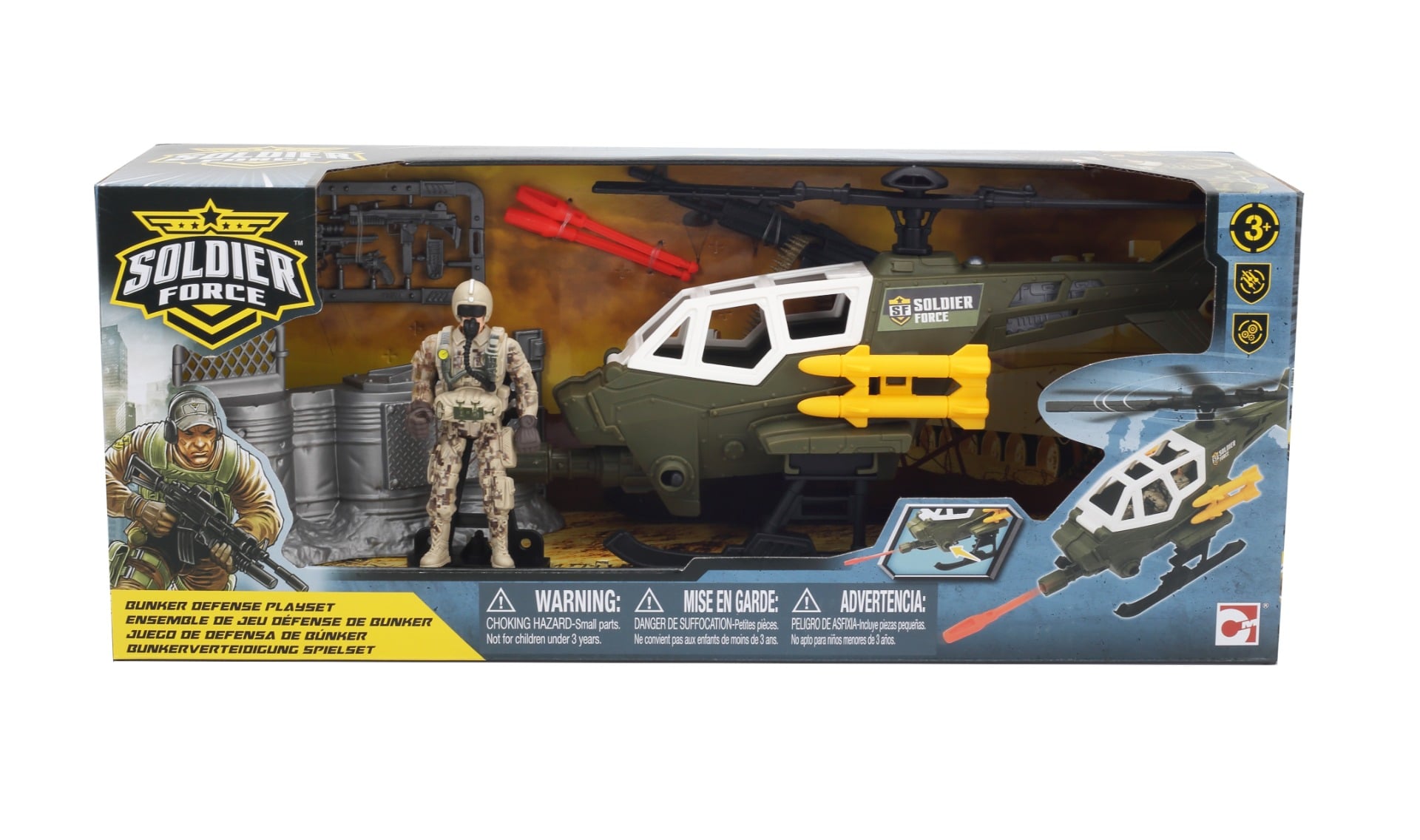 Set Soldier Force Bunker - Jucărie Acțiune 3+