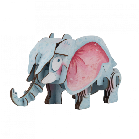 Mieredu Puzzle 3D Elefant cu Sunete - imagine 2