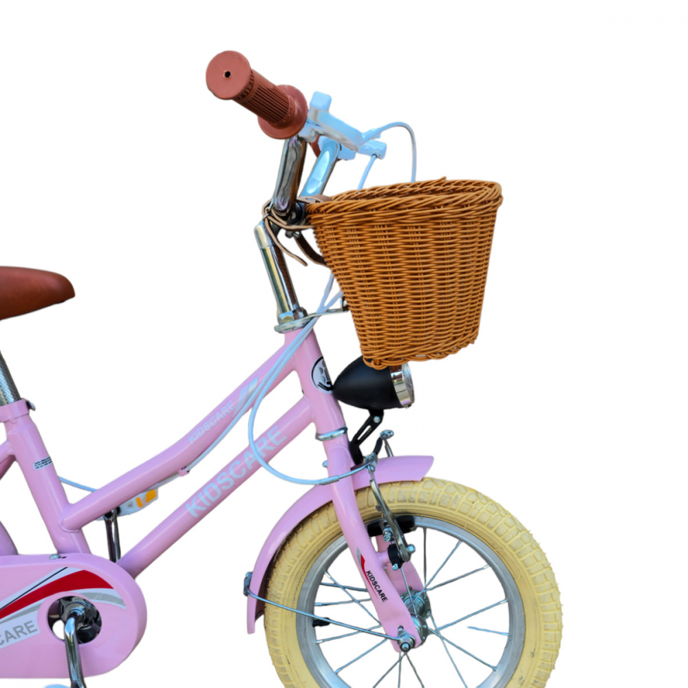 KidsCare HappyGirl 14" Roz - Bicicleta Perfectă pentru Copii - imagine 3