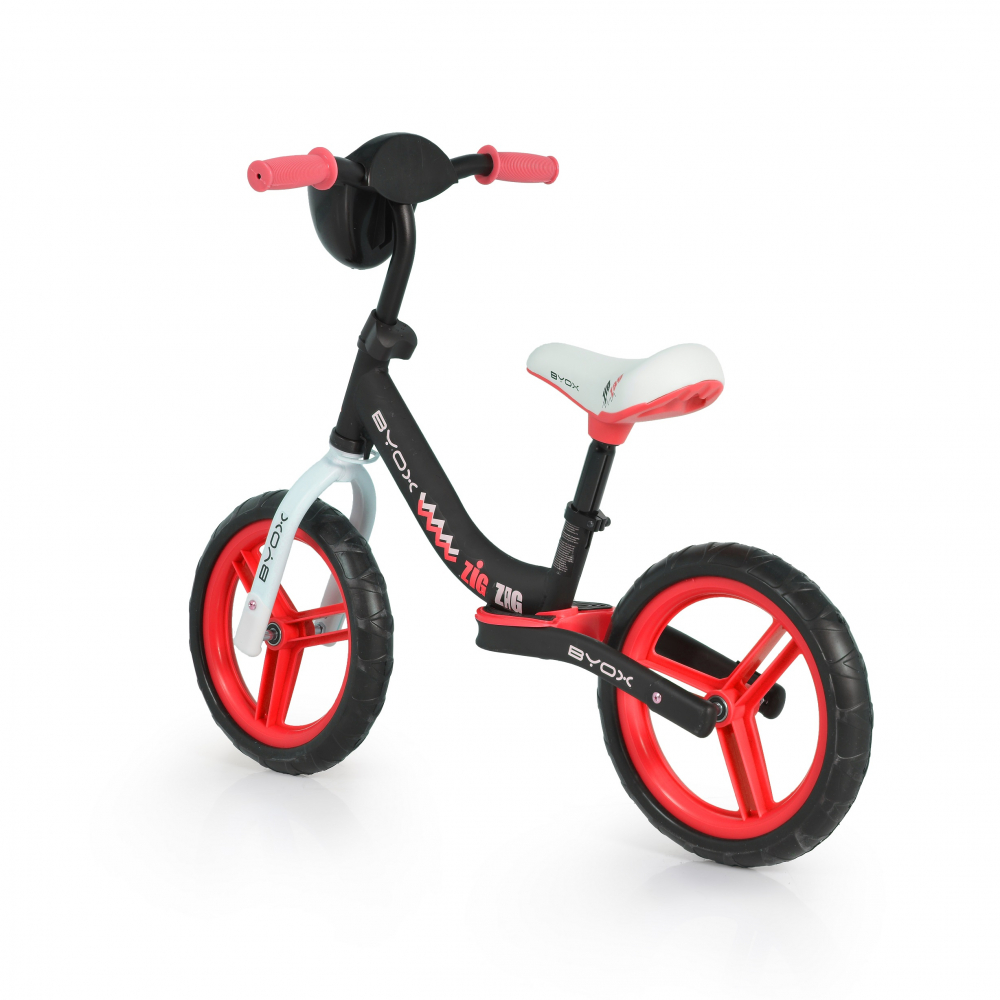 Bicicleta Byox Zig-Zag Red 12 inch, Fără Pedale - imagine 3