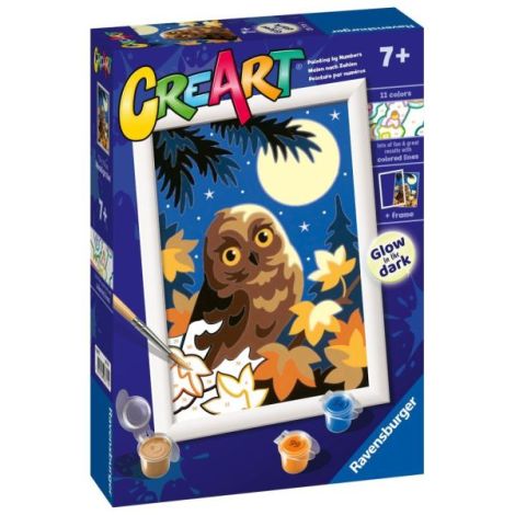 Ravensburger CreArt Bufnită Luminoasă Pictură - imagine 2