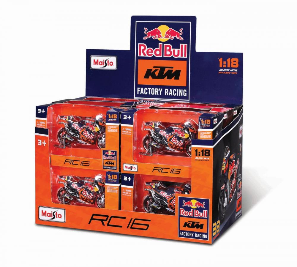 Motocicleta Maisto Red Bull KTM 1:18