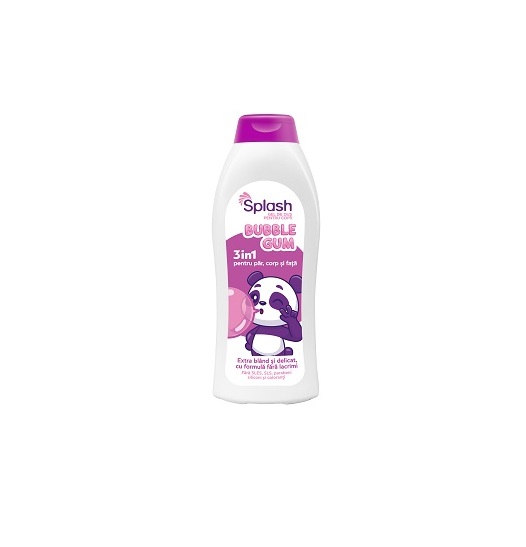 Gel de dus 3 în 1 Splash copii | Bubble Gum