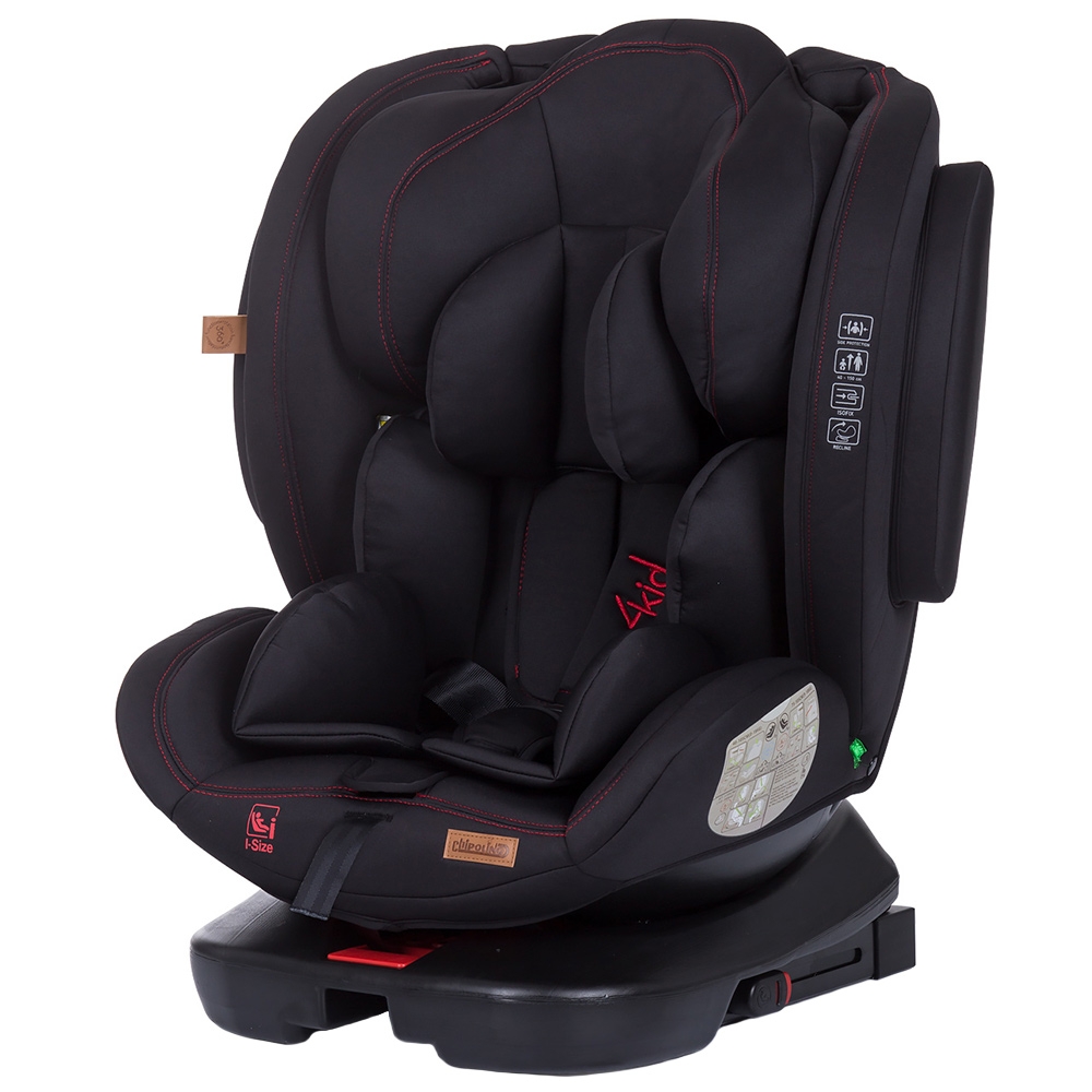 Scaun Auto Chipolino 4Kid 0-36 kg, Isofix, I-Size Raven - imagine 7