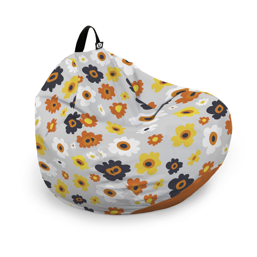 Husă Puf Bean Bag Para Daisy Gri | Updeco - imagine 6