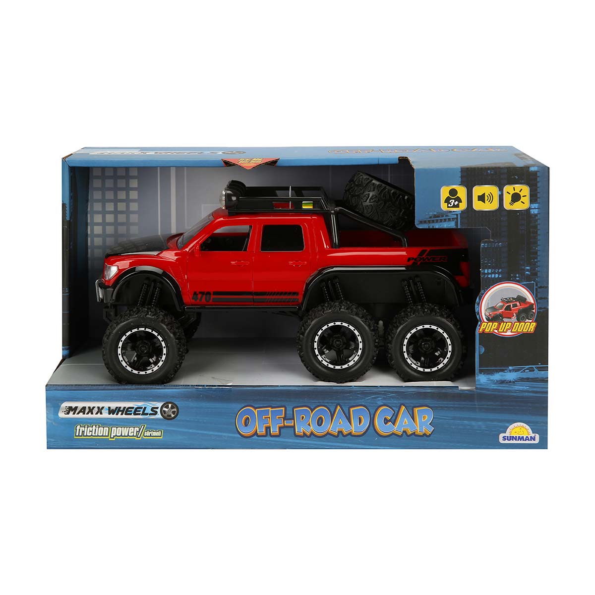Masina Off Road Maxx Wheels 1:16 cu Lumini si Sunete
