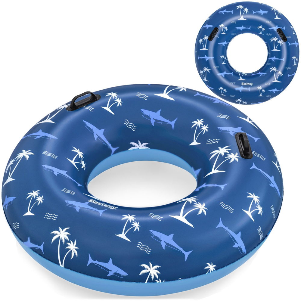 Colac Gonflabil Bestway Tropical Blue cu Manere - imagine 7