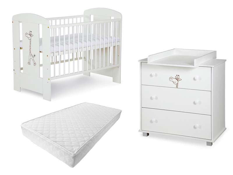 Set Mobilier Copii Klups Safari Giraffe Alb, 2 piese - imagine 5