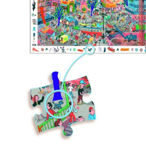 Puzzle Observatie Orasul Djeco 200 piese - imagine 3