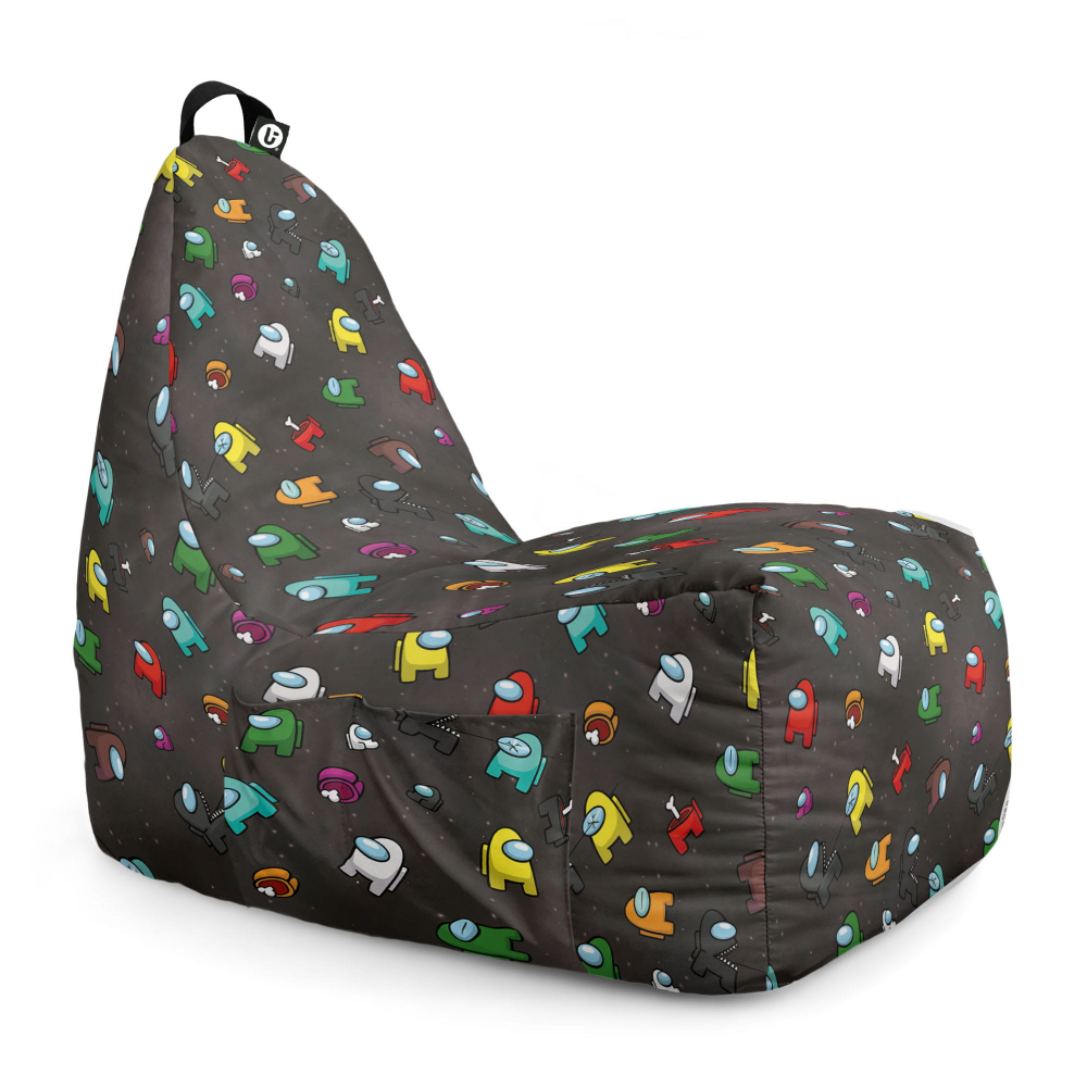 Fotoliu Puf Chill XL Among Us Negru | Updeco - imagine 6