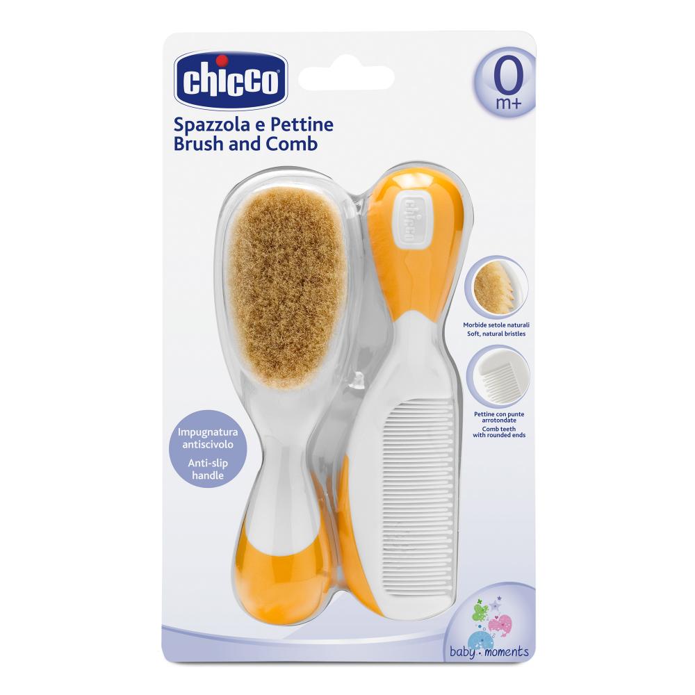 Set Pieptan și Perie Chicco - Îngrijire Delicată