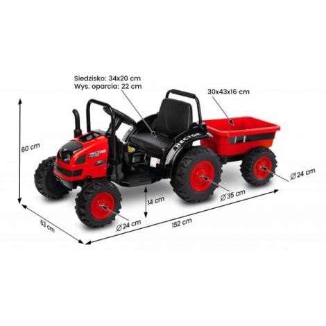 Toyz HECTOR: Tractor Electric 12V cu Telecomanda - imagine 2