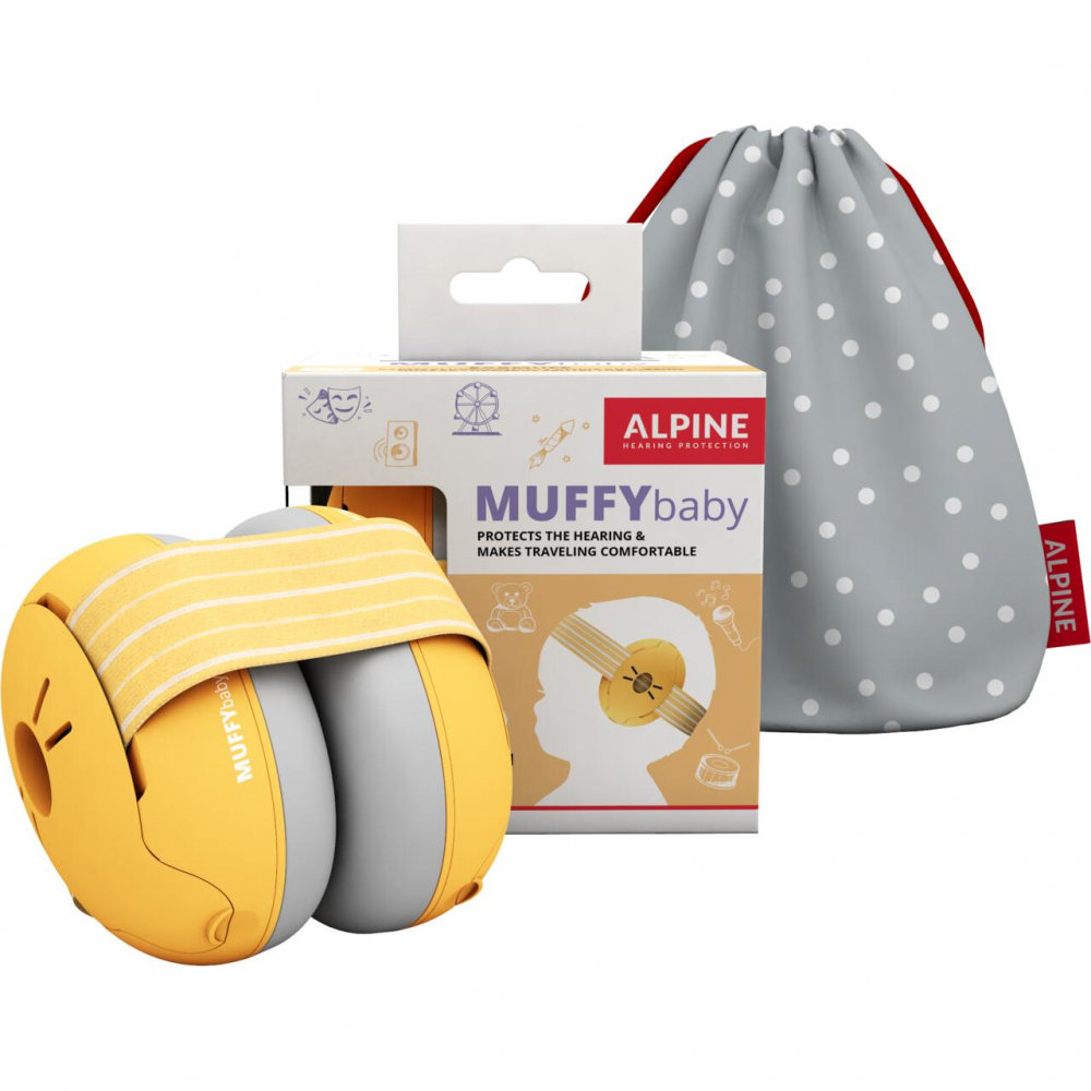 Căști Antifonice Alpine Muffy Baby Galben - imagine 2