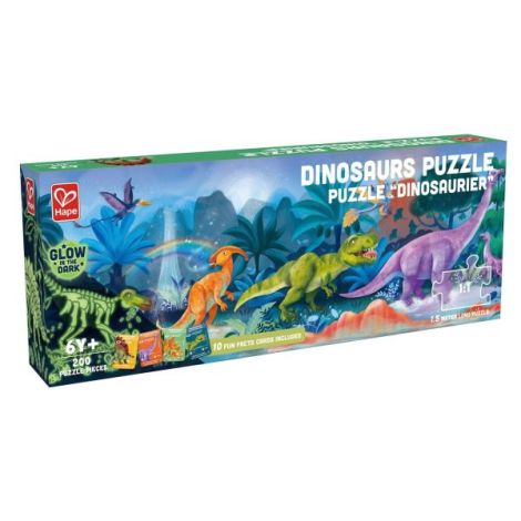Puzzle Dino Hape Fluorescent 200 piese - imagine 2