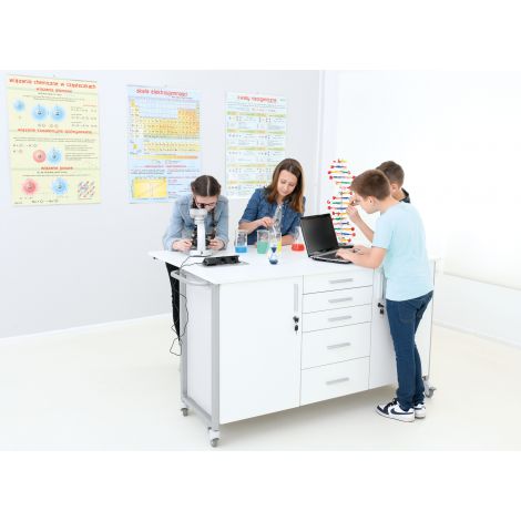 Dulap Mobil Laborator Moje Bambino cu Blat Pliabil - imagine 17