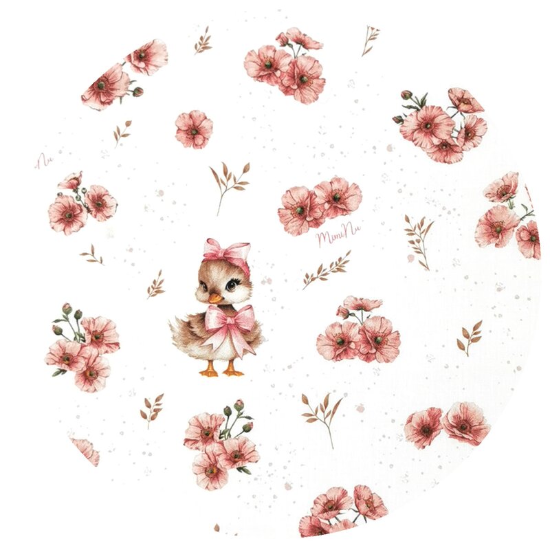 Paturica MimiNu cu gluga Ducklings Pink