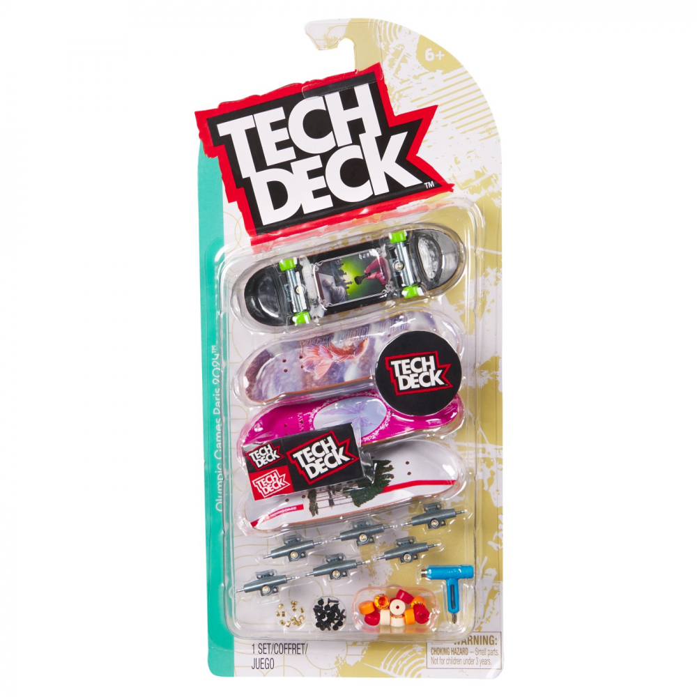Tech Deck Pachet 4 Piese Fingerboard 9.6cm Spin Master