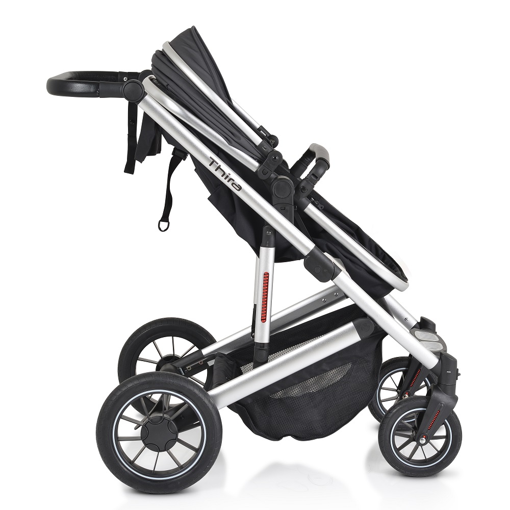 Carucior Transformabil 2in1 Moni Thira Grey Aluminiu - imagine 11
