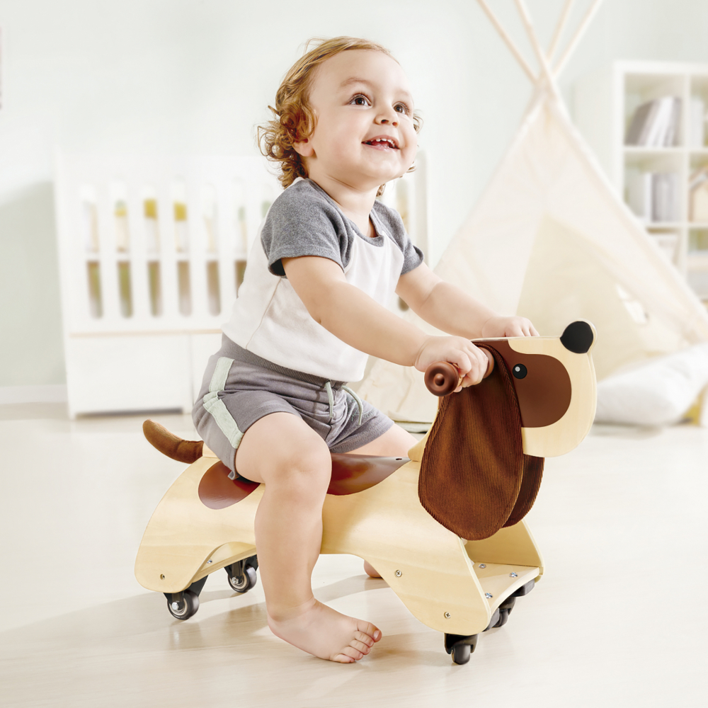 Hape Ride-On Catel Lemn | Dezvoltare Copii 1+ Ani