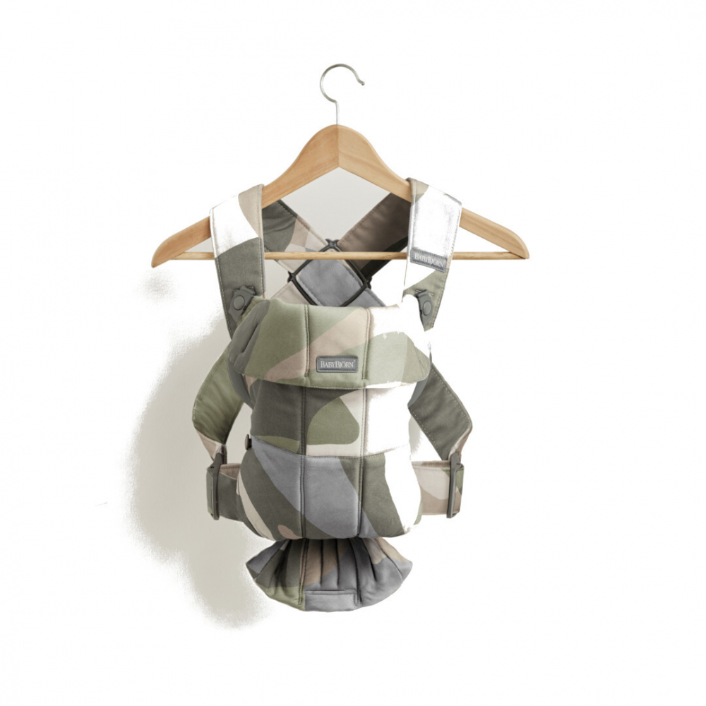 Marsupiu BabyBjorn Mini Khaki Green, Anatomic - imagine 8