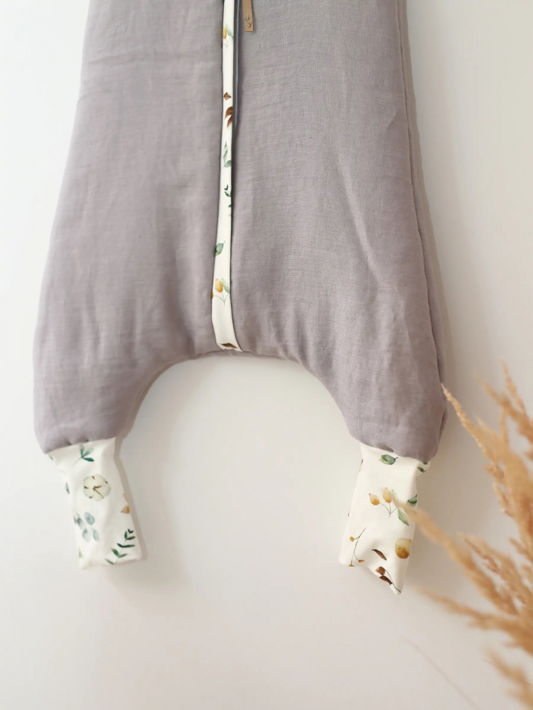 Sac de dormit Babyly, 2-2.5 Tog, Gri, 1-2 ani - imagine 7