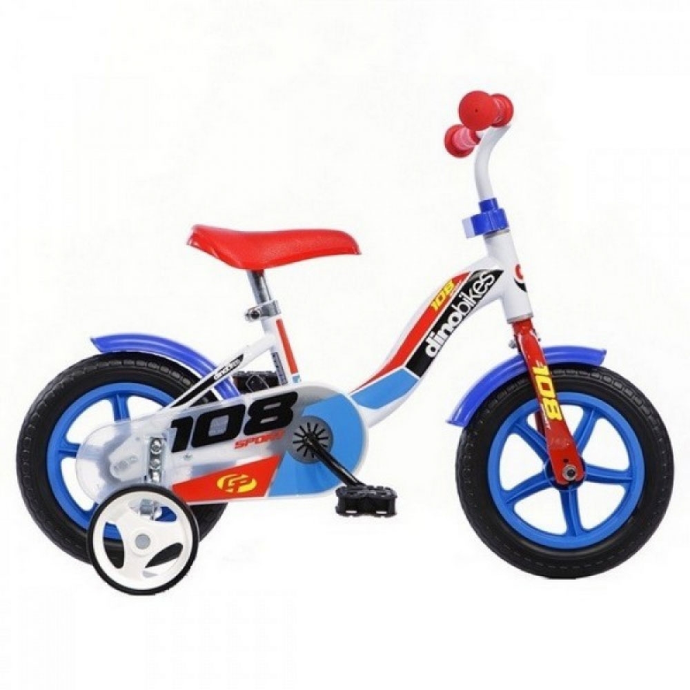 Dino Bikes 108 Sport Alb-Albastru 10 Inch - imagine 2