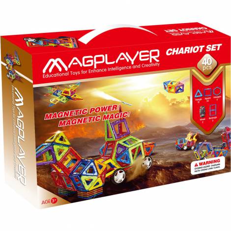Magplayer 40 piese magnetic - dezvoltare cognitivă