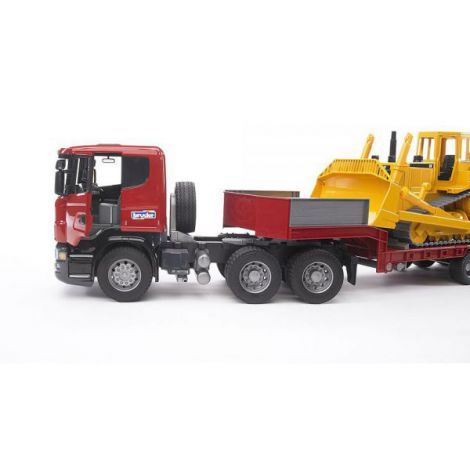 Camion Scania R & Buldozer CAT Bruder