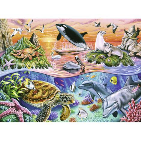 Puzzle Ravensburger Minunatul Ocean, 100 piese - imagine 2