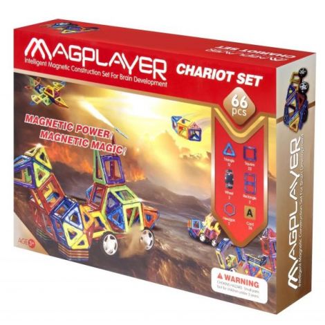 Set Magnetic Magplayer 66P | Dezvoltă Creativitatea