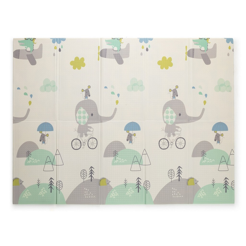Covor joaca reversibil PetiteMars, oras multicolor - imagine 2
