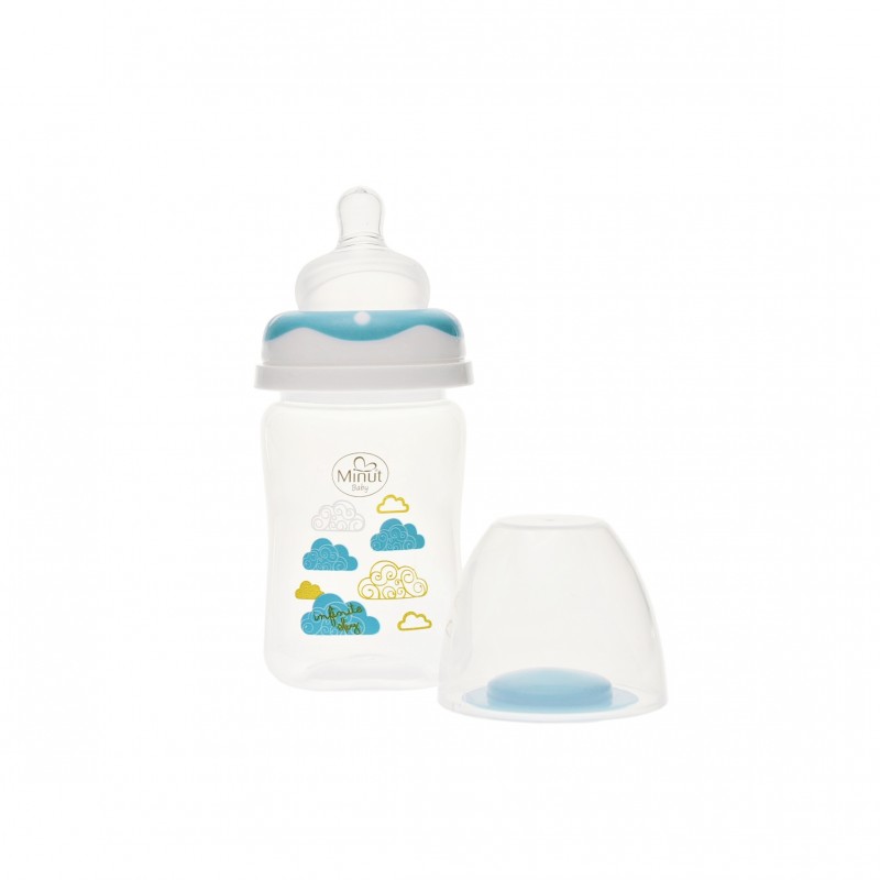 Biberon Minut Baby 150ml Turcoaz | Gat Larg - imagine 2