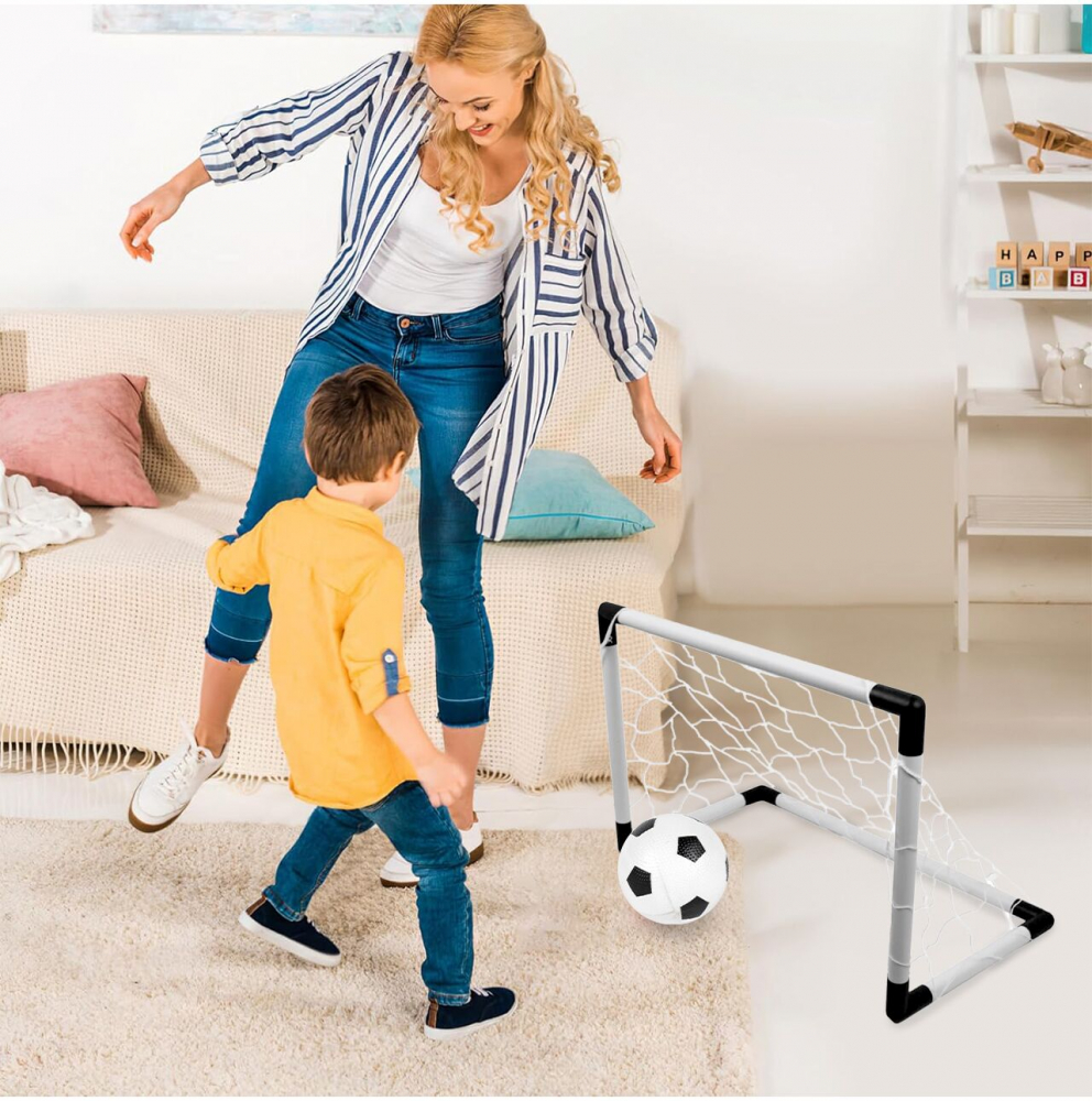 Set 2 Porti Fotbal Malplay cu Minge si Pompa - imagine 2