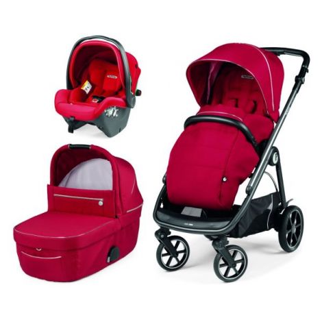 Carucior 3 in 1 Peg Perego Veloce SLK Red