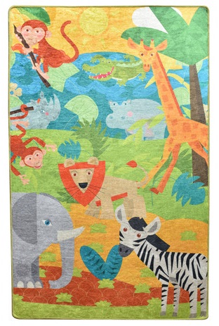 Covor Antiderapant Copii Animals 100x150 Chilai