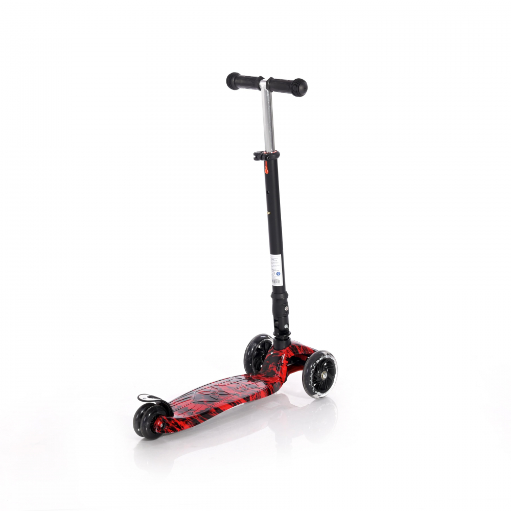 Trotineta Lorelli Rapid Red Fire, 4 roti LED - imagine 3