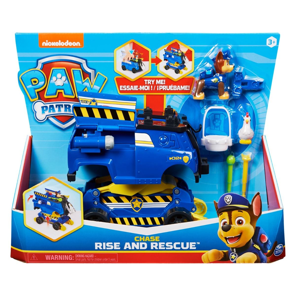 Set Paw Patrol Chase & Mașină Politie Rise