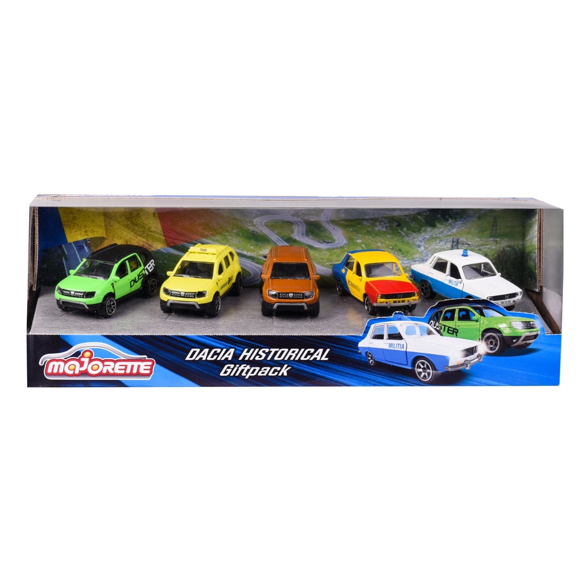 Set 5 Masinute Dacia Metal Majorette