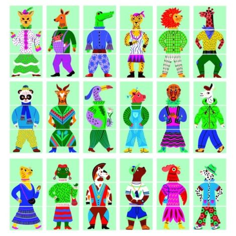 Joc Educativ Djeco Mix & Match Modanimo - imagine 3