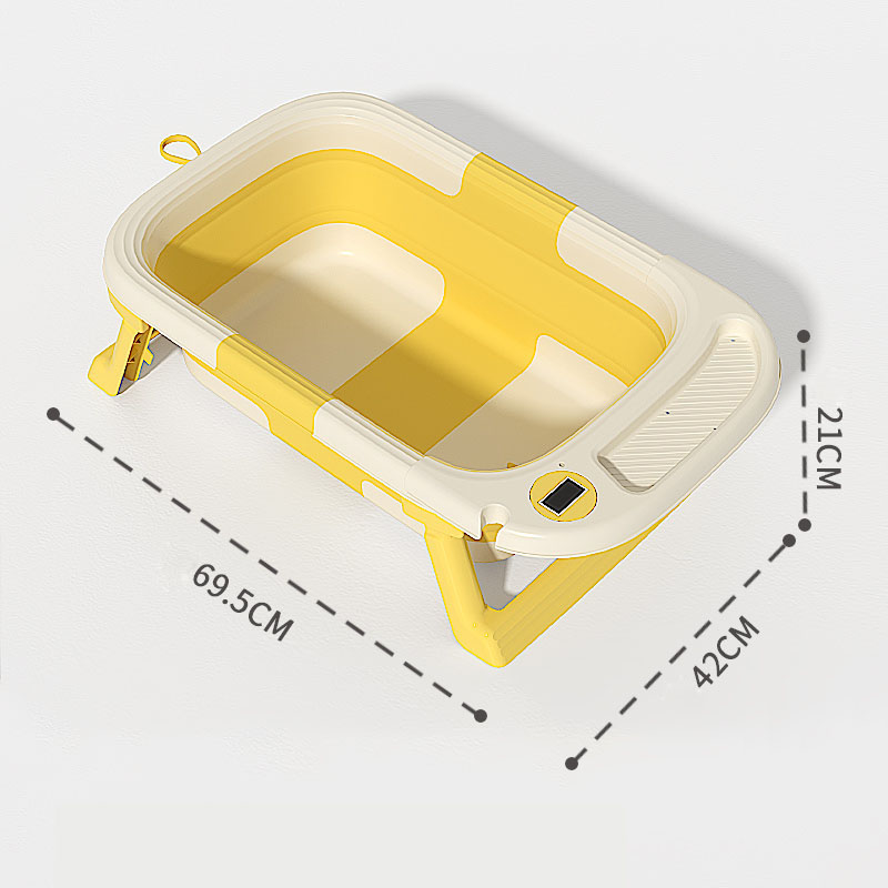 Cadită Little Mom Yellow Ultrapliabilă cu Hamac - imagine 2