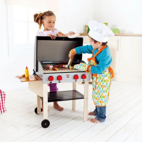 Grătar Jucărie Hape din Lemn | 22 Accesorii - imagine 5