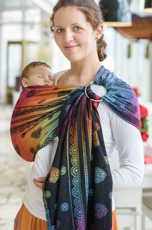 Sling cu Inele Lenny Lamb Rainbow Lace Dark - imagine 5