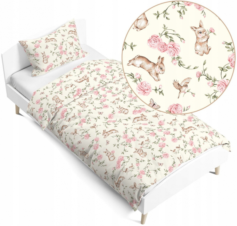 Set Lenjerie Pat BabyMam Secret Garden, Bumbac 100% - imagine 5